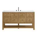 James Martin Breckenridge 60" Single Bathroom Vanity, Light Natural Oak