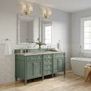 James Martin Brittany 72" Double Bathroom Vanity, Smokey Celadon