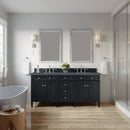 James Martin Brittany 72" Double Bathroom Vanity, Black Onyx