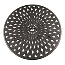 Modern Outdoor Patio Garden Aluminum 3 Piece Bistro Set in Sand Black