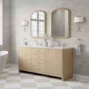 James Martin Gracyn 72" Double Bathroom Vanity, Coastal Driftwood