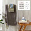 100% Cotton Checkered Jacquard Bath Towel Set - Giuliana Collection by Great Bay Home