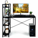 47.5 Inch Writing Study Computer Desk with 4-Tier Shelves by LJGDeals