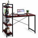 47.5 Inch Writing Study Computer Desk with 4-Tier Shelves by LJGDeals