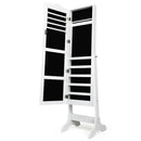 Mirrored Lockable Jewelry Cabinet Armoire Organizer Storage Box by LJGDeals