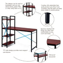 47.5 Inch Writing Study Computer Desk with 4-Tier Shelves by LJGDeals