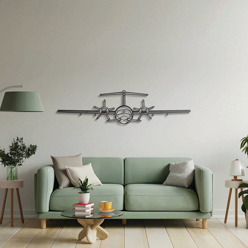 P.180 Avanti Front Metal Aircraft Wall Art - NCP0435