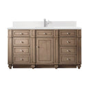 James Martin Bristol 60" Single Bathroom Vanity, Whitewashed Walnut