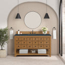 James Martin Malibu 60" Single Bathroom Vanity, Amber Birch