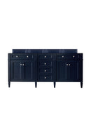 James Martin Brittany 72" Double Bathroom Vanity, Victory Blue
