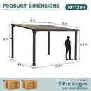 Aera Hardtop Lean to Gazebo