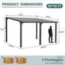 Aera Hardtop Lean to Gazebo
