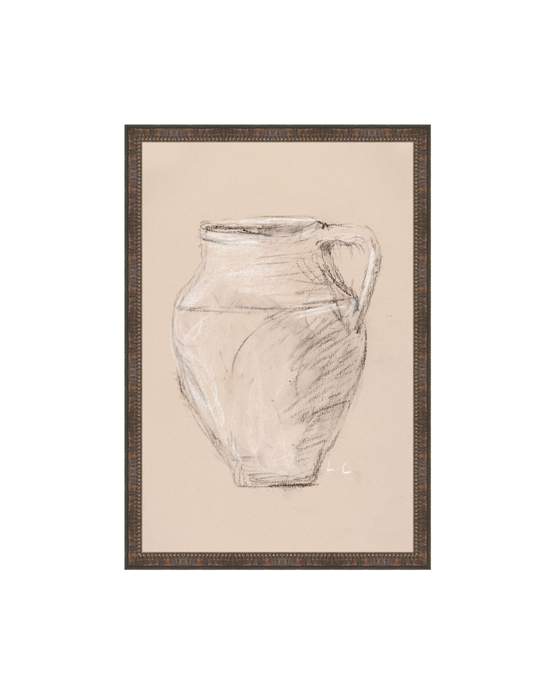 Vase Drawing Sepia