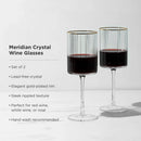 Meridian Crystal Wine Glasses Set of 2 by Viski