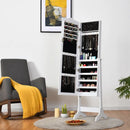 Mirrored Lockable Jewelry Cabinet Armoire Organizer Storage Box by LJGDeals