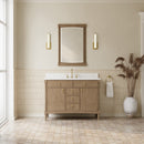James Martin Kinnsden 48" Single Bathroom Vanity, Weathered Oak