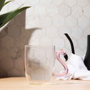3D Flamingo Glass Mugs by Jersey Art Glass