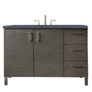 James Martin Metropolitan 48" Dual Mount Single Bathroom Vanity, Silver Oak