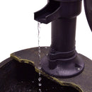 2 Tiers Outdoor Barrel Waterfall Fountain with Pump by LJGDeals