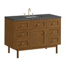 James Martin Laurent 48" Dual Mount Single Bathroom Vanity, Honey Oak