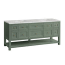 James Martin Breckenridge 72" Double Bathroom Vanity, Smokey Celadon