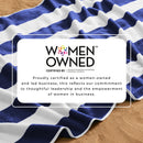 Cotton Velour Cabana Stripe Beach Towel - Novia Collection by Great Bay Home