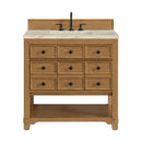James Martin Malibu 36" Single Bathroom Vanity, Amber Birch