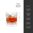 Beau Crystal Lowball Tumblers Set of 4 by Viski