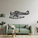 PA-18-150 Super Cub Metal Aircraft Wall Art - NCP0595