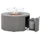Elementi Pacaya Fire Table With Propane Tank Drawer OFG311