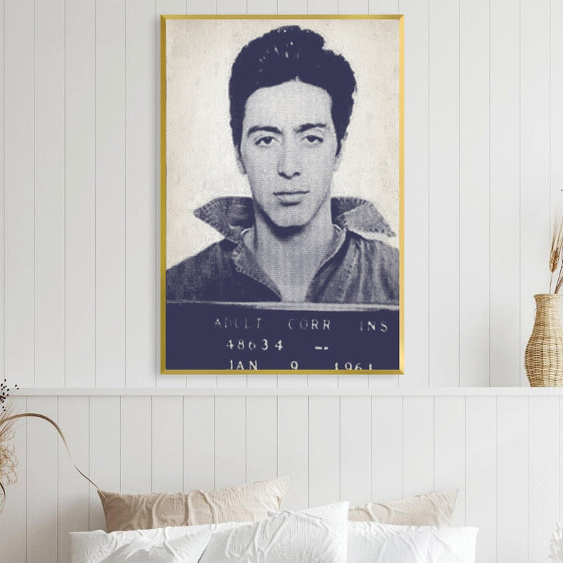 Pacino Mugshot Canvas