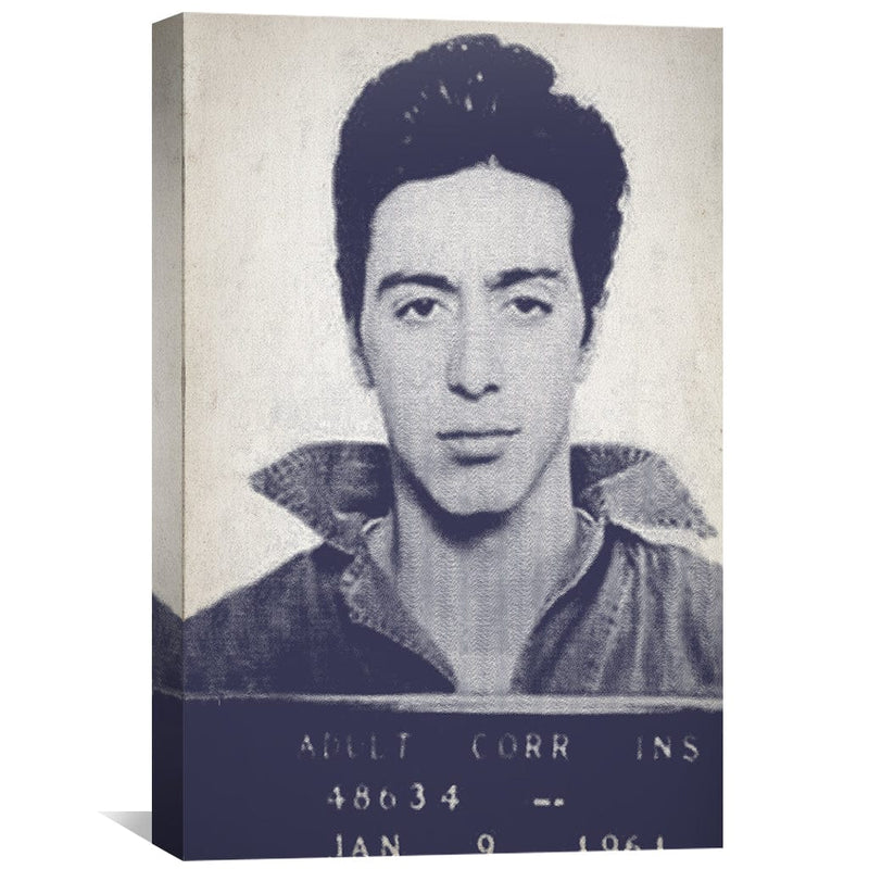 Pacino Mugshot Canvas