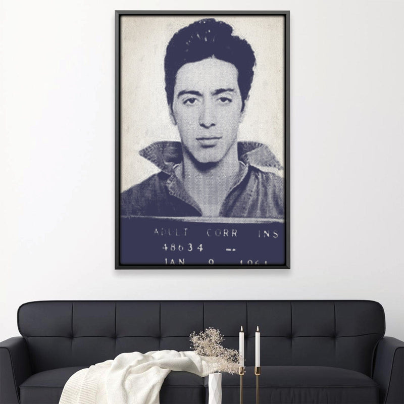 Pacino Mugshot Canvas