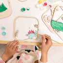 3D DIY Wood Painting Kit for Kids – Dino