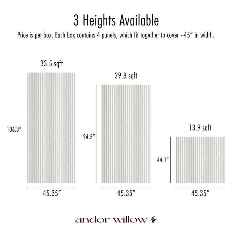 Paintable Ribbed Wall Panels