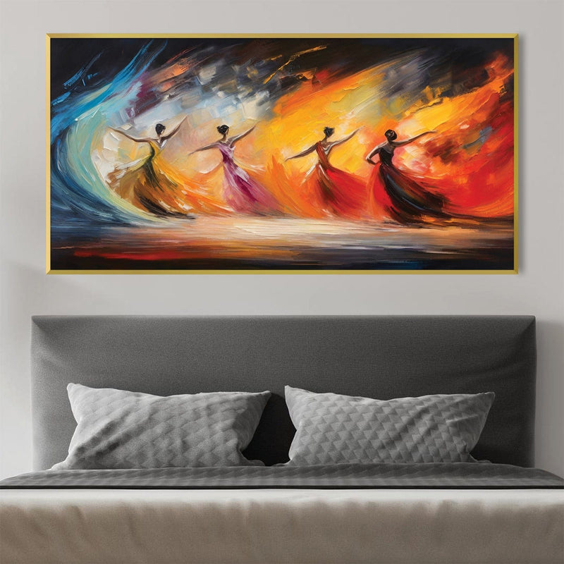 Painted Dancers Canvas