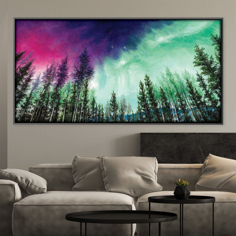 Painted Northern Lights Oil Painting