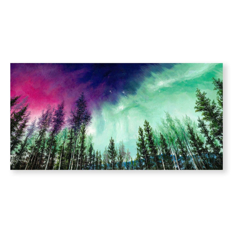 Painted Northern Lights Oil Painting