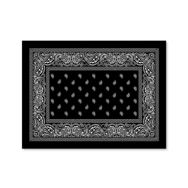 Paisley Bandana - Black Canvas