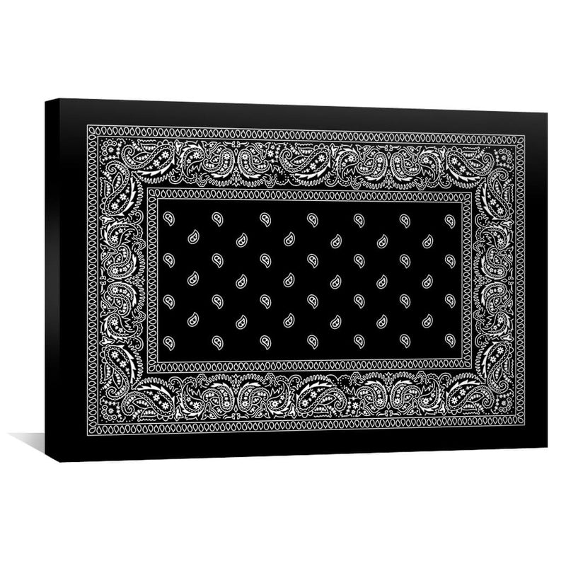 Paisley Bandana - Black Canvas