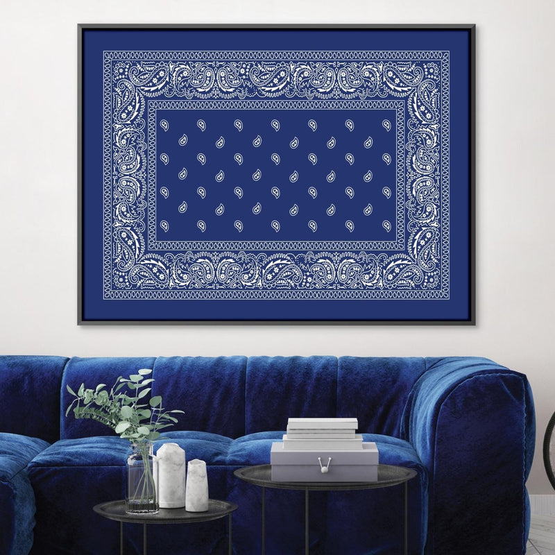 Paisley Bandana - Blue Canvas