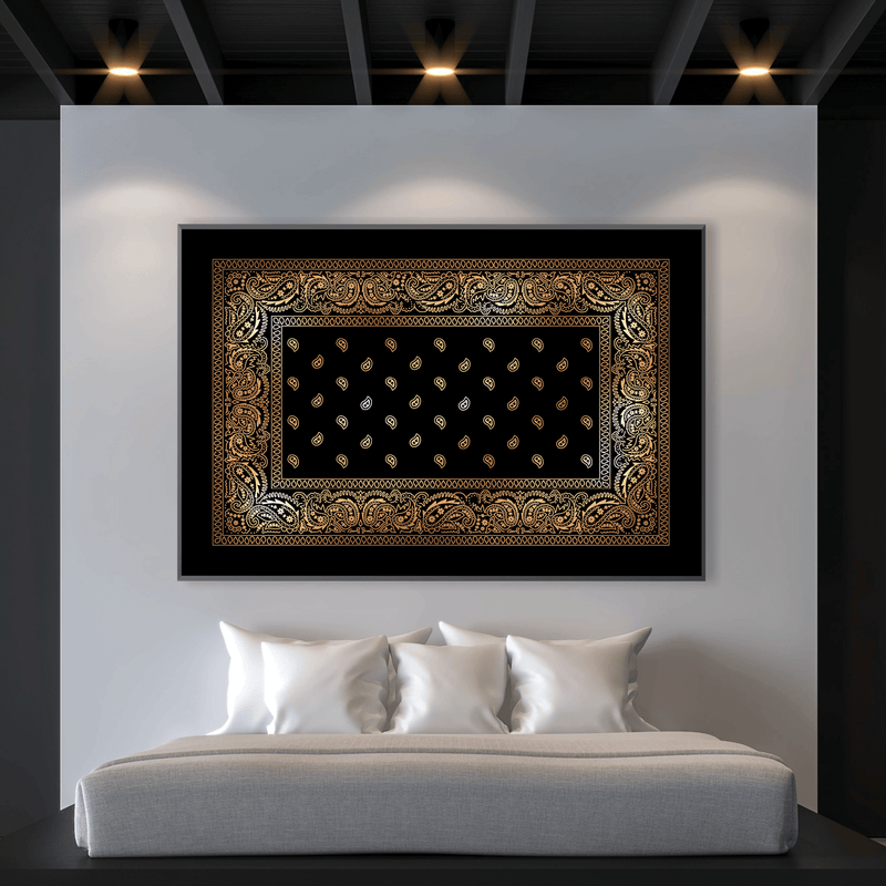 Paisley Bandana - Gold Canvas