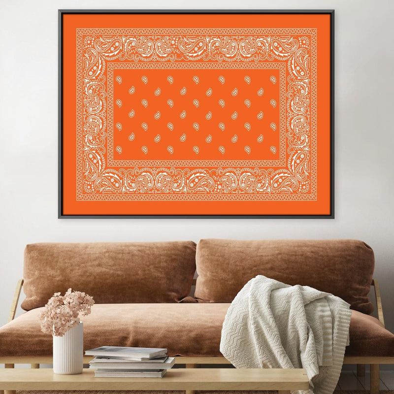 Paisley Bandana - Orange Canvas