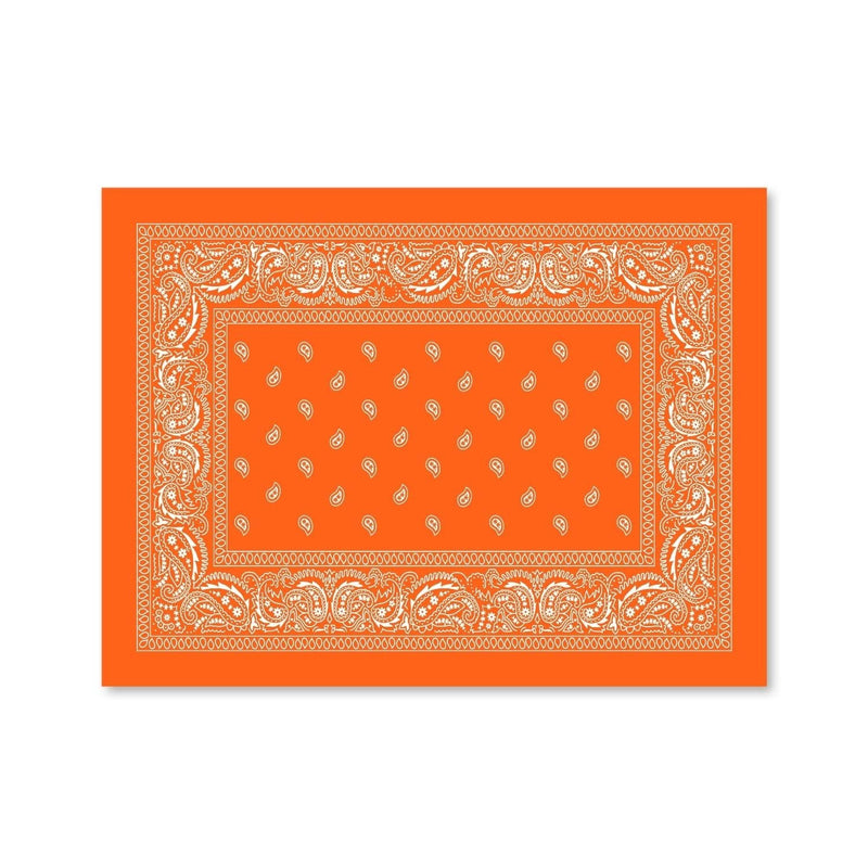 Paisley Bandana - Orange Canvas