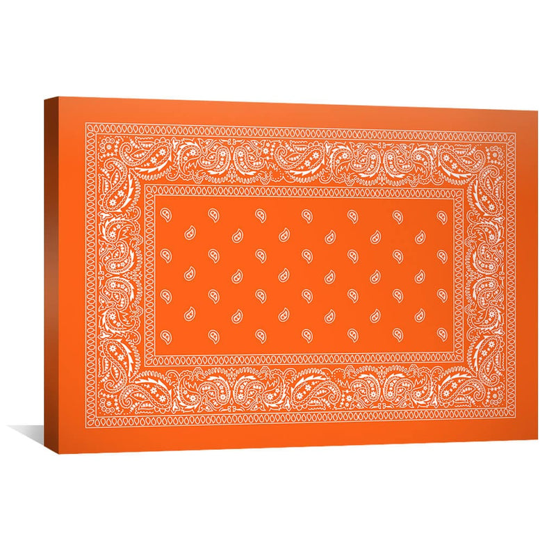 Paisley Bandana - Orange Canvas