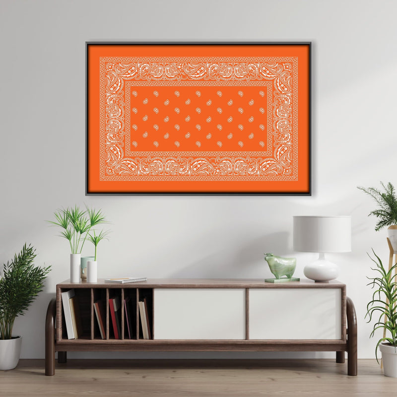 Paisley Bandana - Orange Canvas