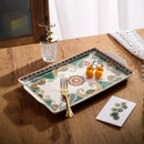 GobekUsa Ice Crack Tray: Moroccan Food Plate, Middle East Holder Tray for Home Kitchen
