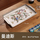 GobekUsa Ice Crack Tray: Moroccan Food Plate, Middle East Holder Tray for Home Kitchen
