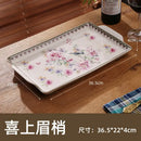 GobekUsa Ice Crack Tray: Moroccan Food Plate, Middle East Holder Tray for Home Kitchen