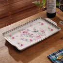 GobekUsa Ice Crack Tray: Moroccan Food Plate, Middle East Holder Tray for Home Kitchen